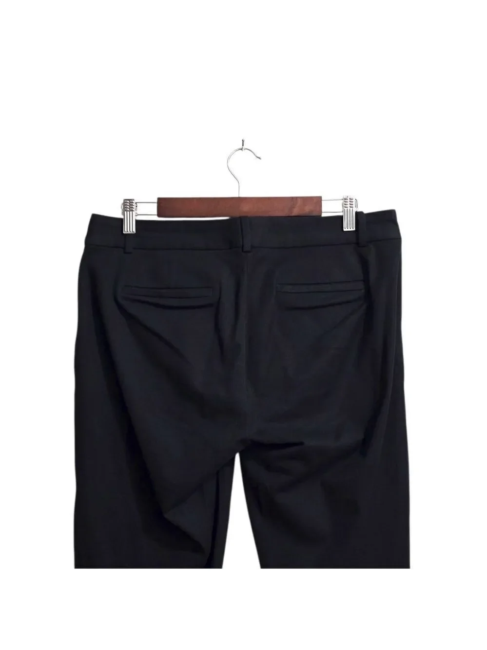 J. Crew Factory Winnie With Scalloped Hem Ankle Pant In Black Sz 10